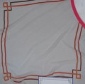 Frame Corner scarf  90 cm x 90 cm